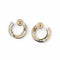 Boucles d'oreilles DINH VAN - Créoles pulse or rose 58 Facettes 357