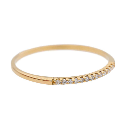 Bague 54 Bague Demi alliance Or jaune Diamant 58 Facettes 3198761CN