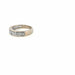 Bague 54 Alliance Demi-Tour Or Blanc 18k & Diamants 58 Facettes 104-GS35776