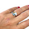 Bague 53 Bague toi et moi or blanc et tourmalines 58 Facettes 217