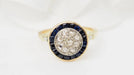 Bague 50 Bague ancienne or jaune, diamants, saphirs 58 Facettes 32826