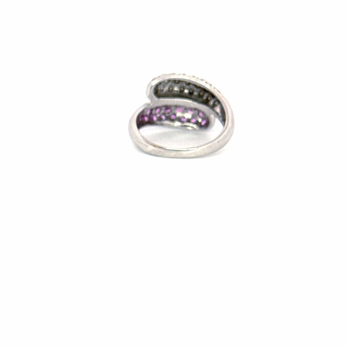 Bague 49 Bague Toi et Moi or blanc diamants spinelles 58 Facettes 2-GS31338-01