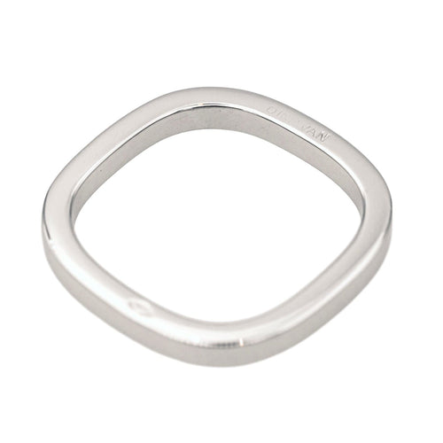 Bague 48 Dinh Van Bague Alliance Carré Or blanc 58 Facettes 4061231CN