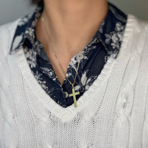 Pendentif Pendentif Croix Or jaune - AUGIS 58 Facettes 250370R