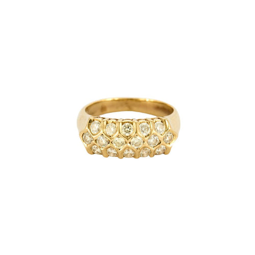 Bague 52.5 Bague or jaune diamants 58 Facettes LP979/11