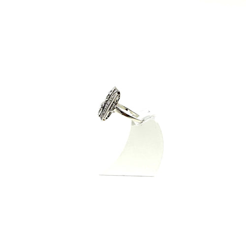Bague 53 Bague platine, or blanc et diamants 58 Facettes Z15B51787