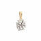 Pendentif Vintage Art Déco Diamond Maltese Cross Pendant 58 Facettes G13182