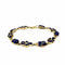 Bracelet Bracelet scarabée et croix de vie or jaune et lapis lazuli 58 Facettes Z15B51670