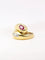 Bague 52 Bague vintage serpent en or, rubis et diamants 58 Facettes J37