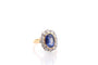 Bague saphir de 2,83cts et diamants 58 Facettes 27487