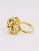 Bague Bague dome fleur or jaune diamants 58 Facettes J604