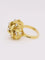 Bague Bague dome fleur or jaune diamants 58 Facettes J604