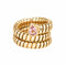 Bague 53 BULGARI - Bague Serpenti Tubogas en or jaune et tourmaline rose 58 Facettes G14214