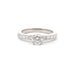 Bague 50 Solitaire diamants or blanc 58 Facettes 26222