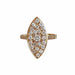 Bague 56 Bague marquise or rose diamants 58 Facettes 341