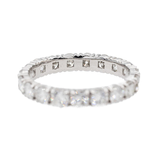 Bague 55 Bague Alliance Or blanc Diamant 58 Facettes 3290144CN
