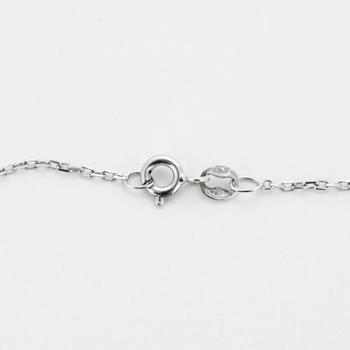 Collier Pendentif croix or blanc et diamants, et chaine 58 Facettes MAN1333