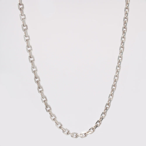 Collier Longue chaine argent ancienne 58 Facettes CVCH34