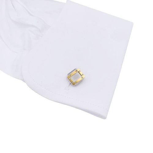 Boutons de manchette Boutons de manchette Cartier, "Santos Dumont", or et acier. 58 Facettes 33211