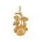 Pendentif Pendentif ancien à la rose en or 58 Facettes 25-108