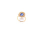 Bague 53 Bague vintage saphir de 3,40cts et diamants 58 Facettes 26609-26691