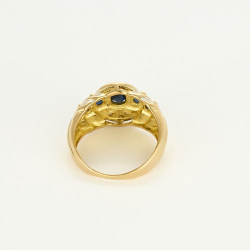 Bague 45 Bague vintage en or jaune et saphirs. 58 Facettes