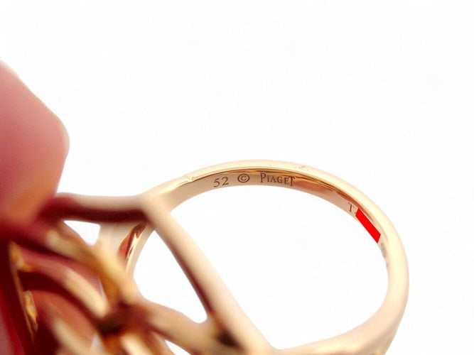 Bague 52 bague PIAGET rosa rose cocktail t52 en or rose 18k 11gr diamant 58 Facettes 269782