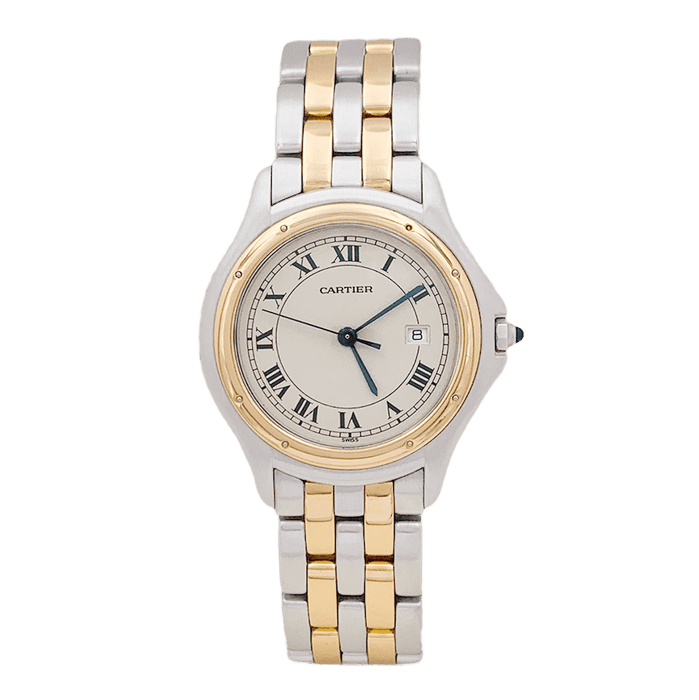 Orologio Cartier "Panthère Cougar"in oro giallo e acciaio.