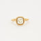 Bague 52 Solitaire Torsadé diamant taille ancienne 1,65 carat en or jaune 18K 58 Facettes