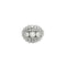 Bague 55 BAGUE "DOME" OR BLANC ET DIAMANTS 58 Facettes BO/230063/