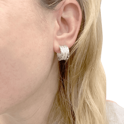 Créoles Bulagri "B.Zero1" or blanc, diamants. 58 Facettes 34175