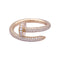 Bague 55 Bague Cartier, "Juste Un Clou", or rose, diamants. 58 Facettes 33751