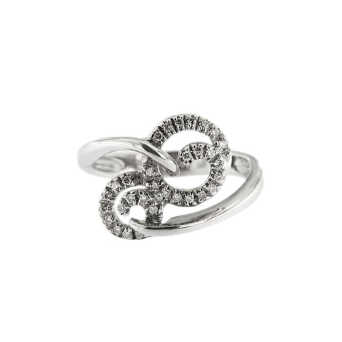Bague Bague spirale avec diamants 58 Facettes 16182