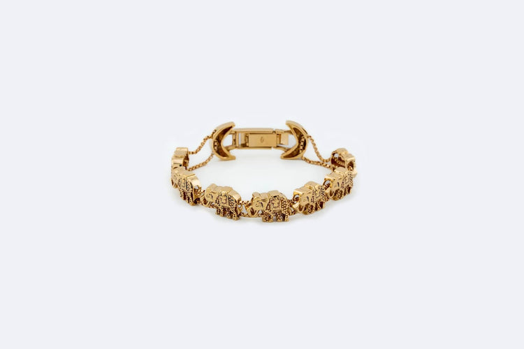 Bracelet Oro Giallo Bracciale in oro giallo con elefantini 58 Facettes 35,00 BRC