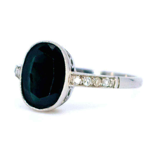 Bague 53.5 Bague Saphir, Diamant, Platine 58 Facettes 4ECF3F975EC84552BCAB036F57C59783