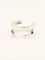Bague 50 HERMES Bague H argent 58 Facettes 1218.9