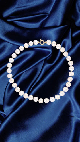 Collier Collier Perle 11mm Or Jaune 18 Carats 58 Facettes C170