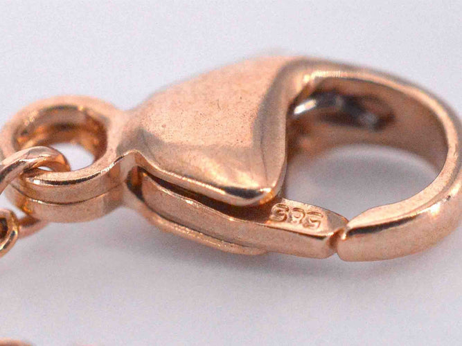 Bracelet Bracelet en or rose avec diamant 0,10 carat 58 Facettes 2237