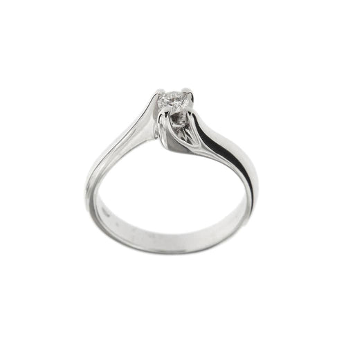 Bague 52 Bague solitaire Or blanc Diamant 58 Facettes 31624