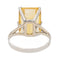 Bague 55 Bague Or blanc Citrine 58 Facettes 2830638CN