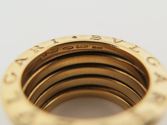 Bague 50 bague BULGARI b.zero1 4 rangs 323541 t50 en or jaune 18k 11gr 58 Facettes 271101