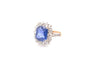 Bague 54 Bague saphir de 5,43cts et diamants 58 Facettes 26690-26486