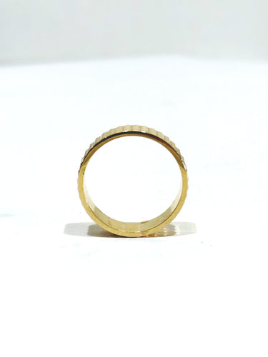 Wedding band woman in 18-carat rose gold diamond tip 