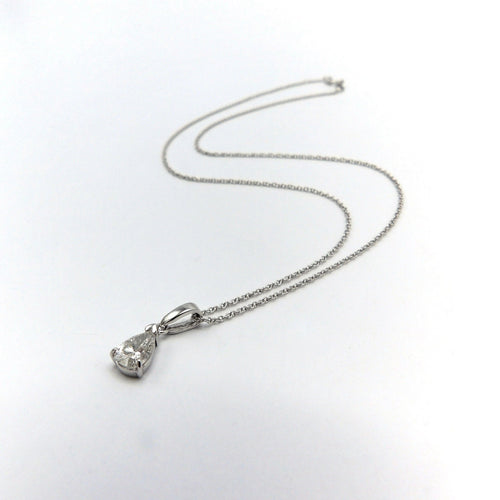 Collier Collier diamant signature en forme de poire avec or 58 Facettes