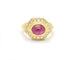 Bague Bague rubis en or jaune et diamants 58 Facettes