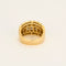 Bague 53 Bague bandeau or jaune et diamants 58 Facettes CRE0041X4
