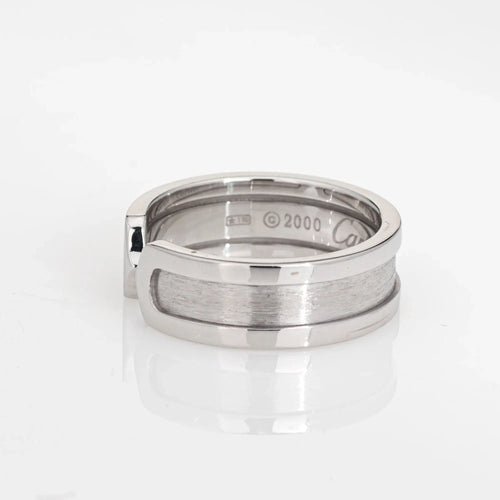 CARTIER - Pierścionek z białego złota z logo Double C