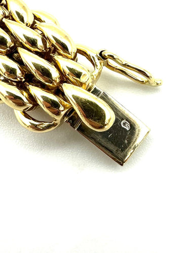 Bracelet CHAUMET. Bracelet vintage or jaune 18K 58 Facettes