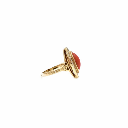 Bague Bague marquise corail 58 Facettes REF2394-116