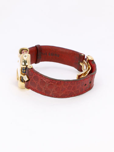 Montre RENE BOIVIN Montre Chrysalide or jaune rubis saphirs diamants 58 Facettes 1089.1